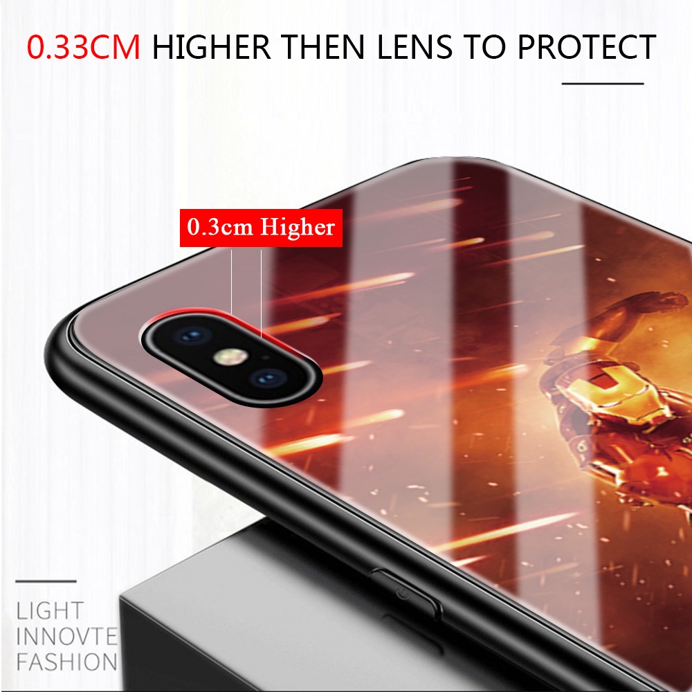 Ốp Điện Thoại Kính Cường Lực Hình Siêu Anh Hùng Marvel Cho Xiaomi Redmi Note 11/Note 11S Note 11 Pro 4G/5G