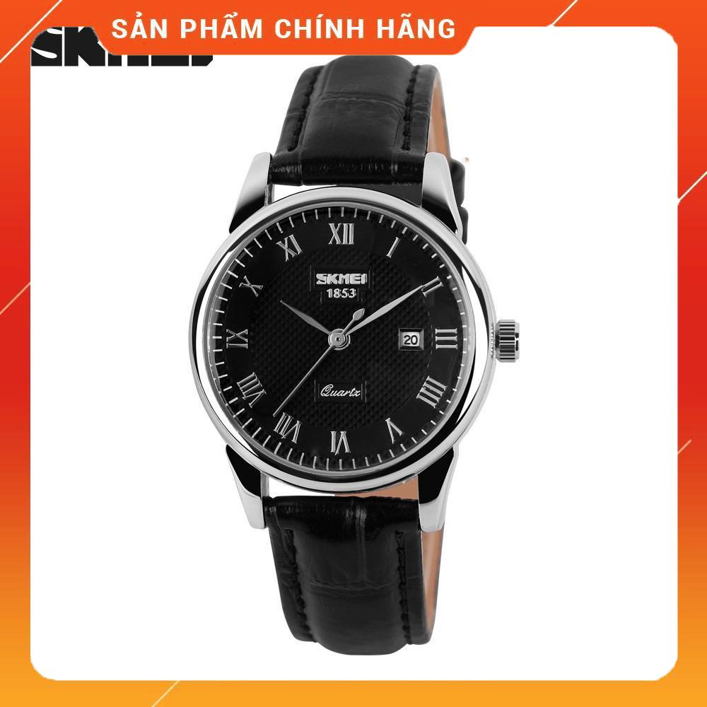 Đồng hồ nữ dây da SKMIE,Doanh nhân Đồng hồ thạch anh Thời trang mới Dây da không thấm nước