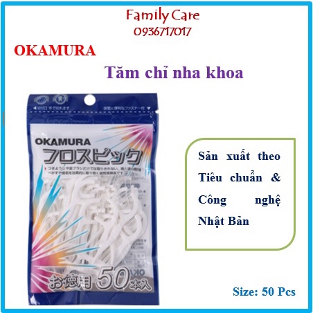Okamura - Tăm kẽ chỉ nha khoa chất lượng Nhật Bản