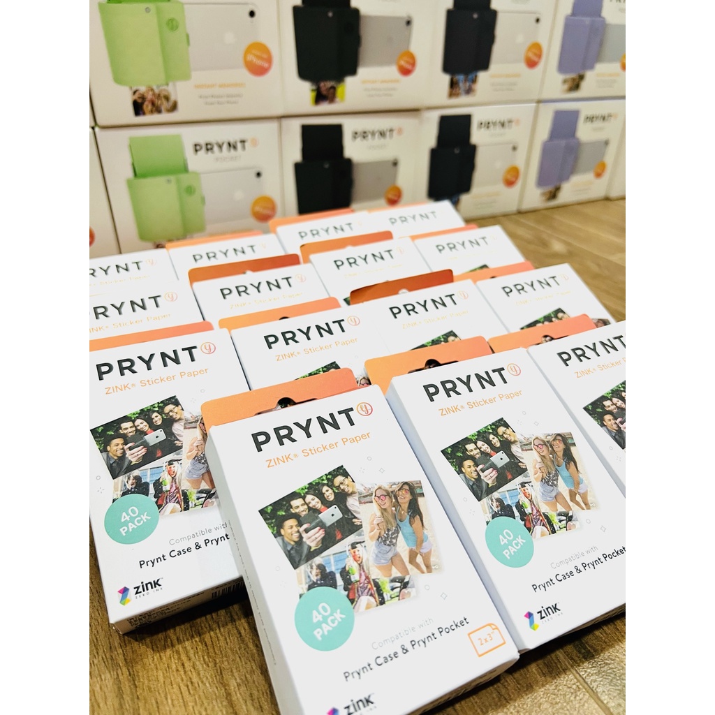 Giấy in ảnh ZINK hiệu PRYNT POCKET cho Iphone - Size 2x3 inch