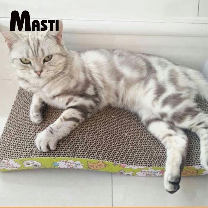 MASTI Bàn cào móng cho mèo kèm 1 túi cat nip - trụ cào mài móng cho mèo LI0159