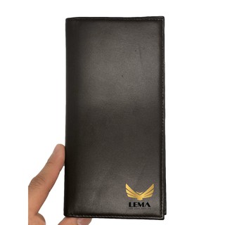Ví cầm tay/ ví dài nam nữ da bò thật lema vi79 - bảo hành12 tháng