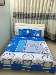 Bộ  chăn ga gối Poly trần bông