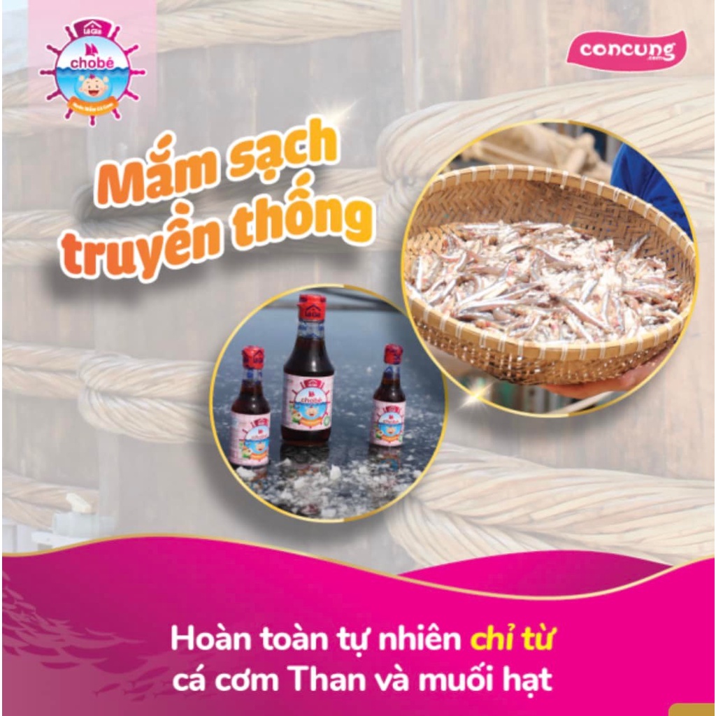 NƯỚC MẮM LÊ GIA CHO BÉ