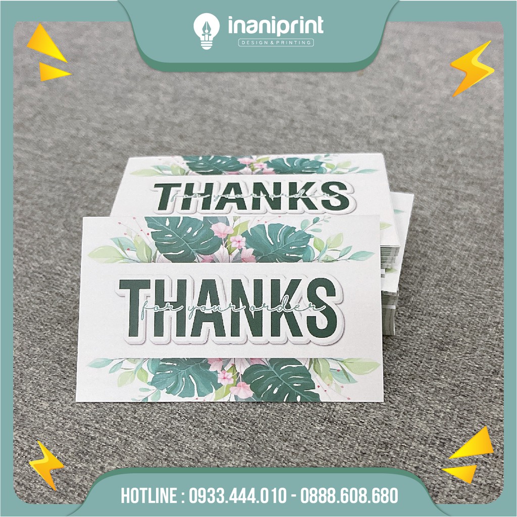 [XÃ LỖ CARD CÁM ƠN] Thank you card giá rẻ, Giấy cảm ơn khách hàng - MS: 005