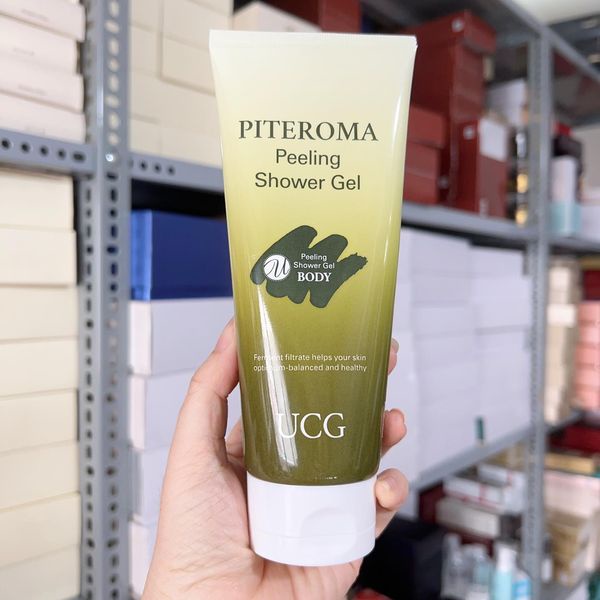 Tẩy Da Chết Body UCG PITEROMA COLLAGEN PEELING SHOWER GEL 200ml