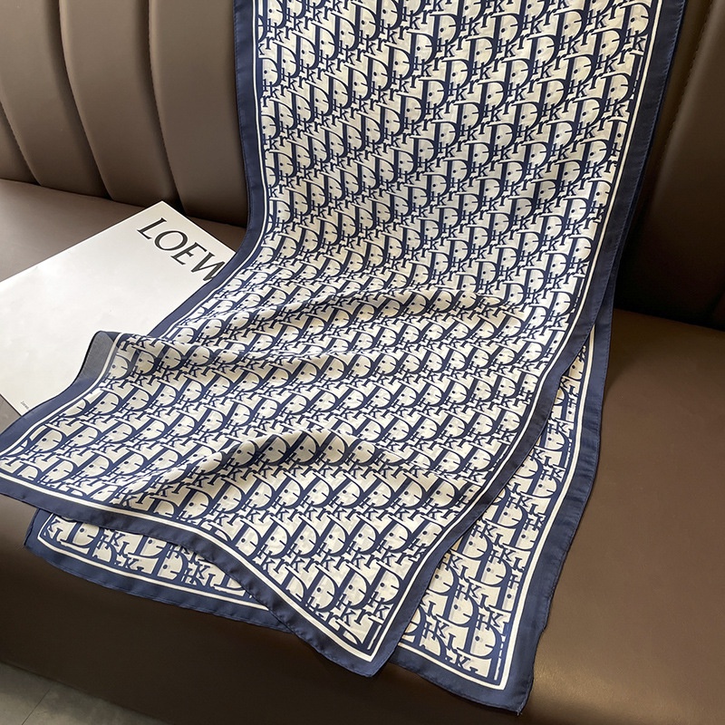 Khăn choàng lụa quàng cổ cho nữ công sở, đi chơi, đi tiệc, sang trọng mềm nhẹ size 165x40cm