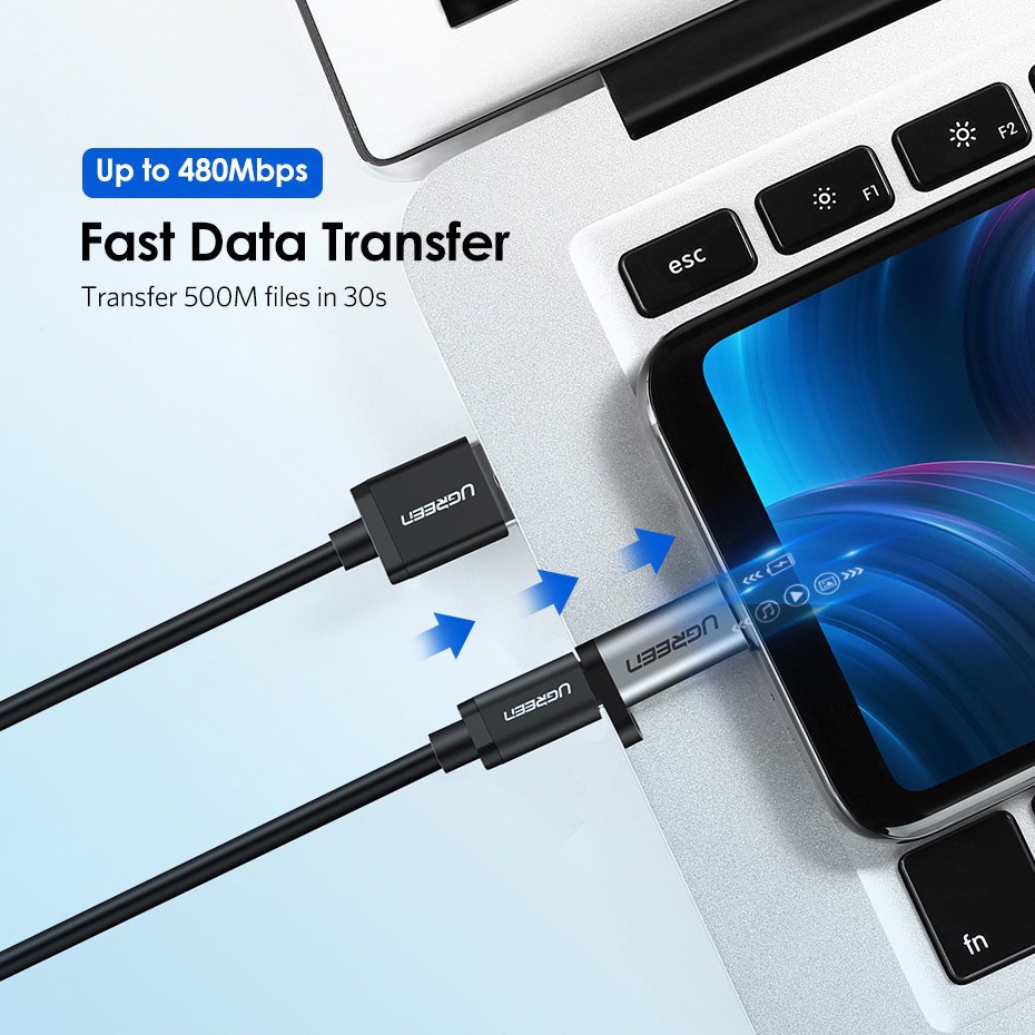 Đầu Chuyển Micro USB to USB Type C Ugreen 50590