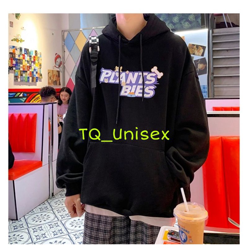 Áo hoodie nam nữ Plants unisex form rộng 3 màu (Xanh,Trắng ,Đen) | BigBuy360 - bigbuy360.vn