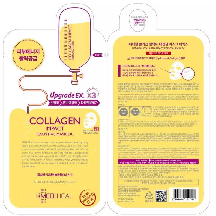 Bộ 10 gói Mặt nạ dưỡng ẩm ngăn ngừa lão hóa da Mediheal Collagen Impact Essential Mask 25ml x10