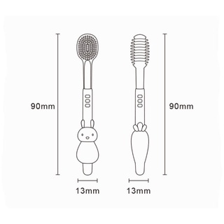 Rơ lưỡi và bàn chải silicon cho bé