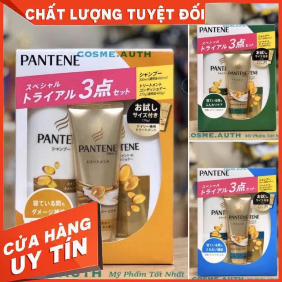 Mẫu mới - Set 3 bộ dầu gội xả Pantene Nhật Bản