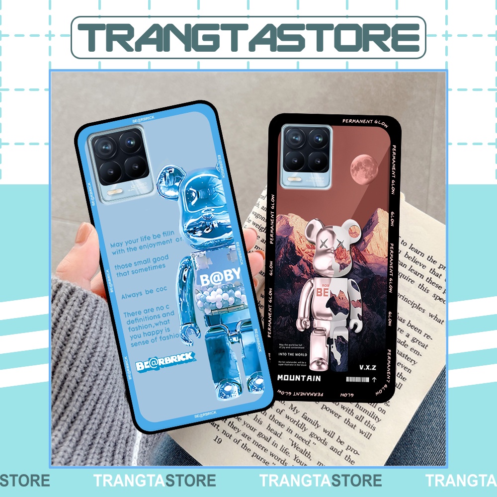 Ốp Realme 8 / 8 Pro in hình gấu Bearbrick,Mountain,xanh,đen,đỏ giá rẻ