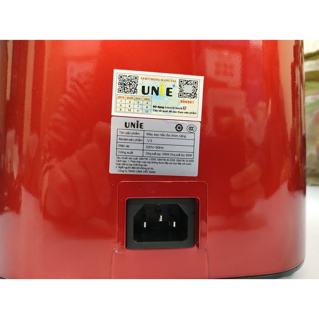 Máy Làm Sữa Hạt Xay Nấu Đa Năng UNIE V3 - OLIVO X20 - Hàng chính hãng