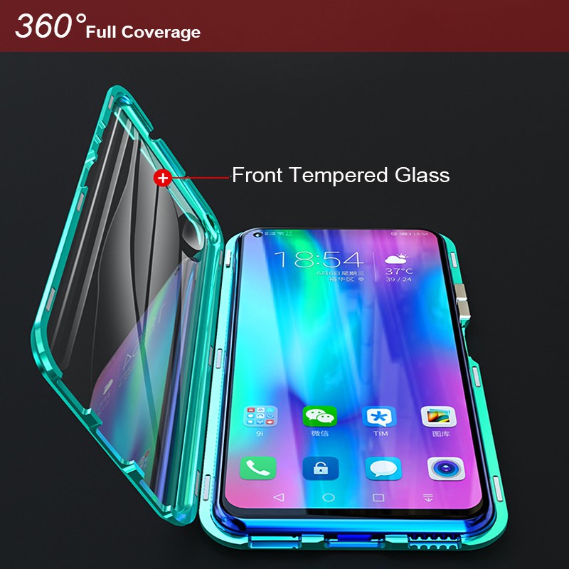 Ốp Lưng Kính Cường Lực Hai Mặt Cho Huawei Honor View20 V10 Honor 20 Pro Honor 10 Lite Honor 8x Honor Play