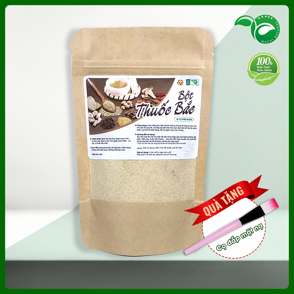 &lt;KÈM QUÀ HOT&gt; 100Gr Bột thuốc bắc dưỡng da hand made nguyên chất 24 vị Organic, Giảm thâm, se khít lỗ chân lông...