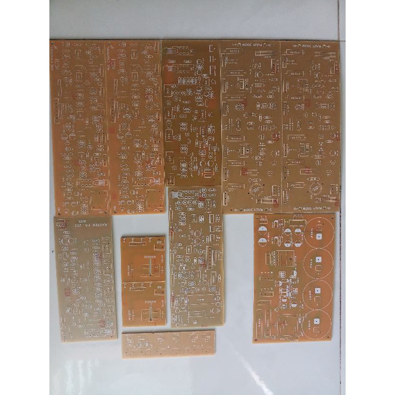 Trọn Bộ 10 PCB Mạch Ampli 203n 12 Còng