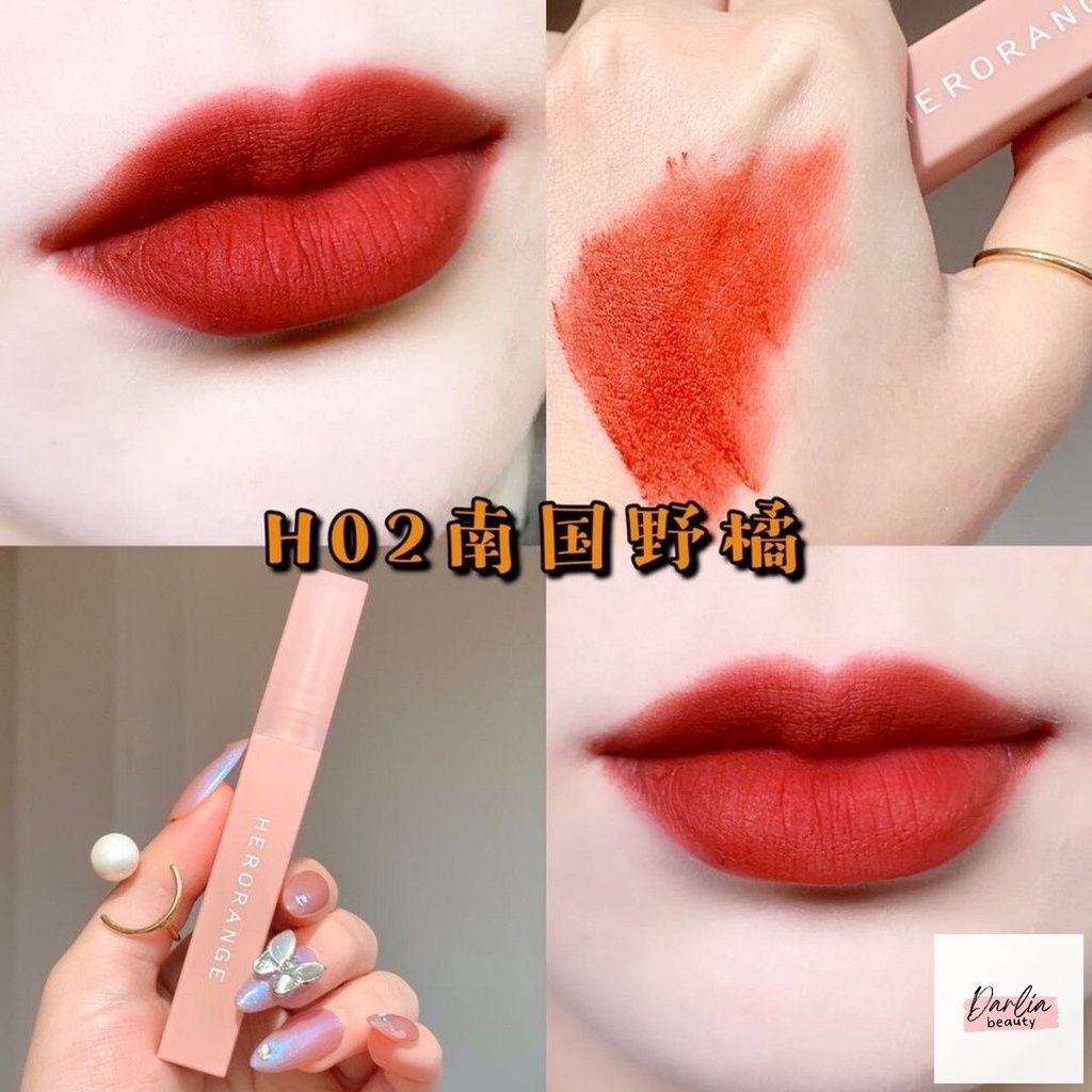 SON HERORANGE KEM VUÔNG CHÍNH HÃNG NỘI ĐỊA TRUNG MỀM MẠI, LÂU TRÔI