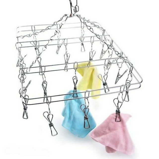 Móc chùm Inox phơi quần áo