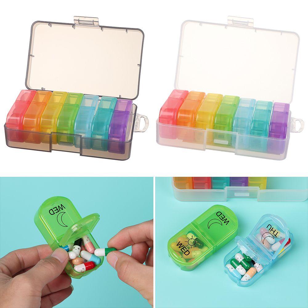 Hộp Đựng Thuốc Cỡ Lớn Màu Sắc Cầu Vồng Độc Đáo