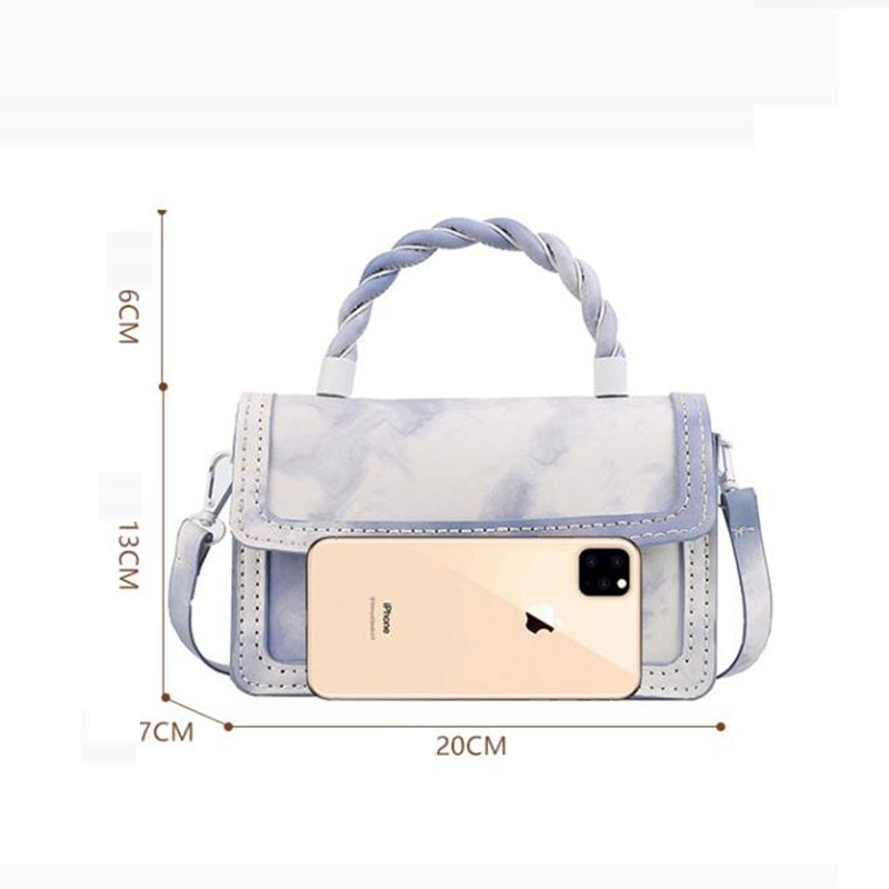 Túi Xách Da PU Tự May Handmade dệt hoa văn đám mây cao cấp 2022 thiết kế mới