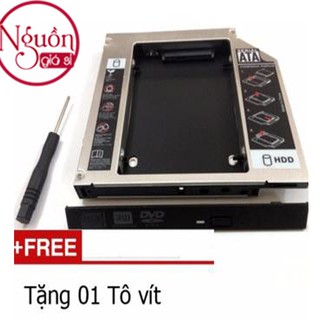Khay gắn HDD/SSD cổng DVD - Caddy Bay SATA gắn thêm ổ cứng cho Laptop 9.5mm HC -Loại mỏng