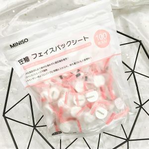 Mặt nạ giấy nén Miniso Nhật bản tiện lợi gói 100 viên