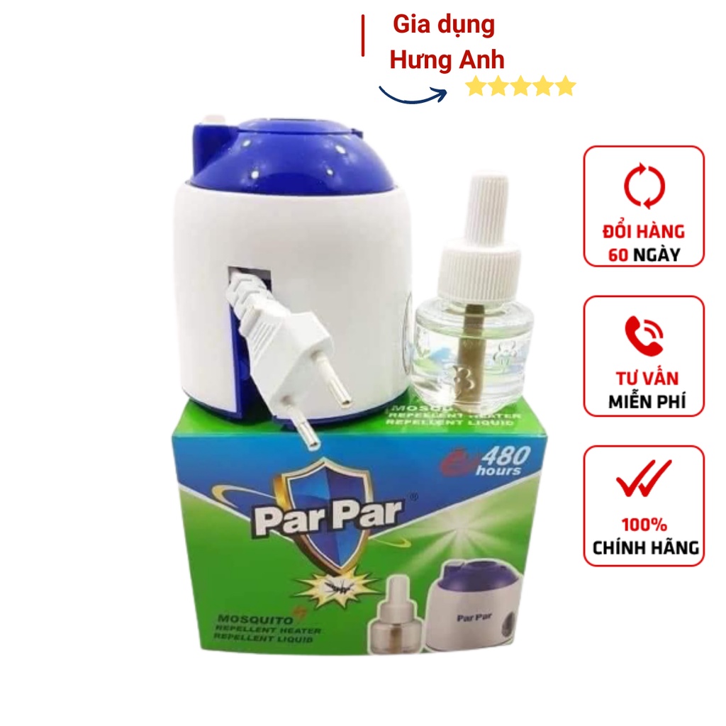 Máy Đuổi Muỗi Par Par P-2022 Kèm Lọ Tinh Dầu An Toàn Cho Gia Đình