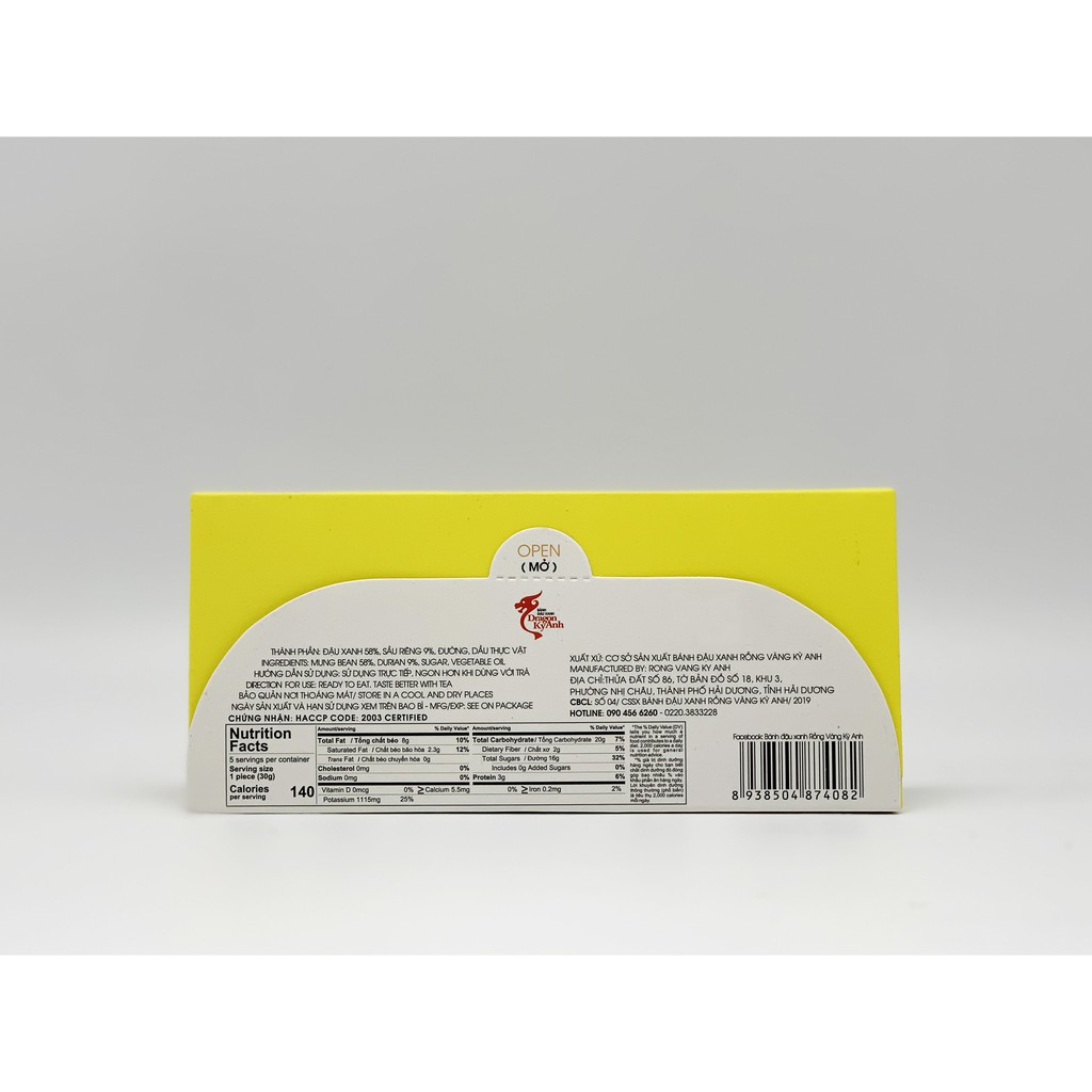 Bánh Đậu Xanh Vị Sầu Riêng