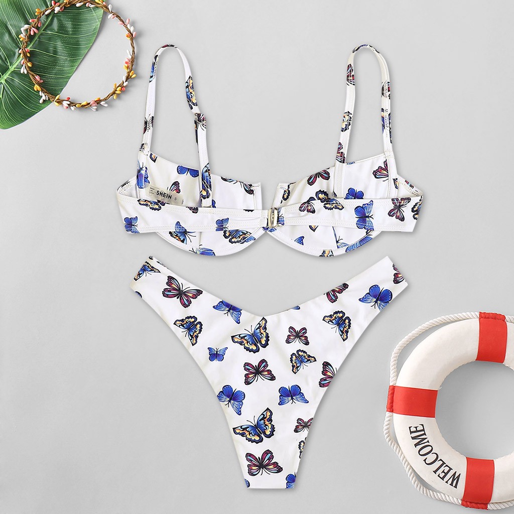 BUTTERFLY Bikini Lưng Cao Hoạ Tiết Bướm Cho Phái Nữ | BigBuy360 - bigbuy360.vn