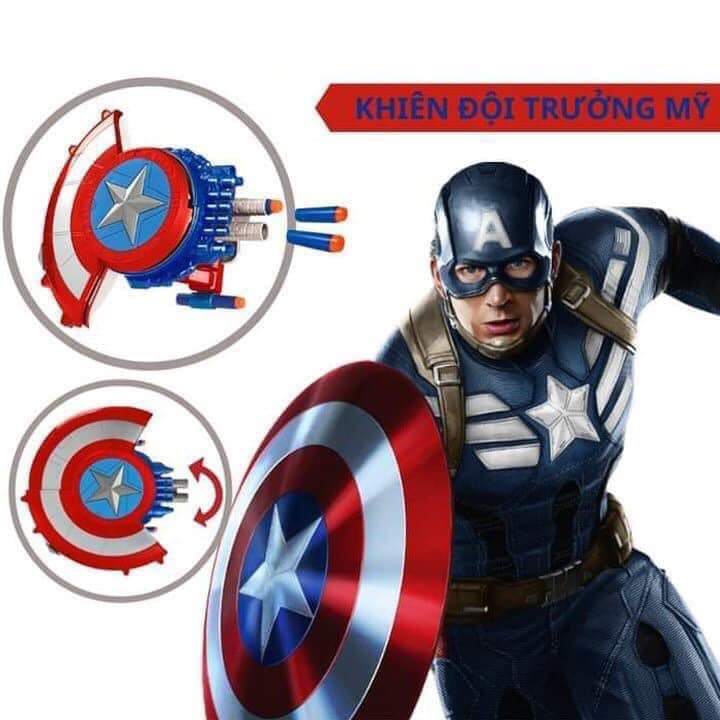 Đồ chơi khiên đội trưởng mỹ Khiên Captain America đồ chơi siêu nhân Marvel Avengers cho bé