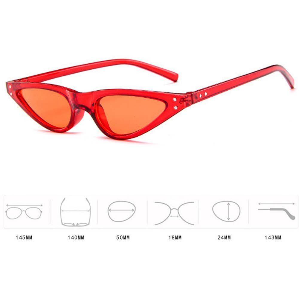 QQMALL Kính Mát Hình Mắt Mèo Thời Trang Chống Tia UV400