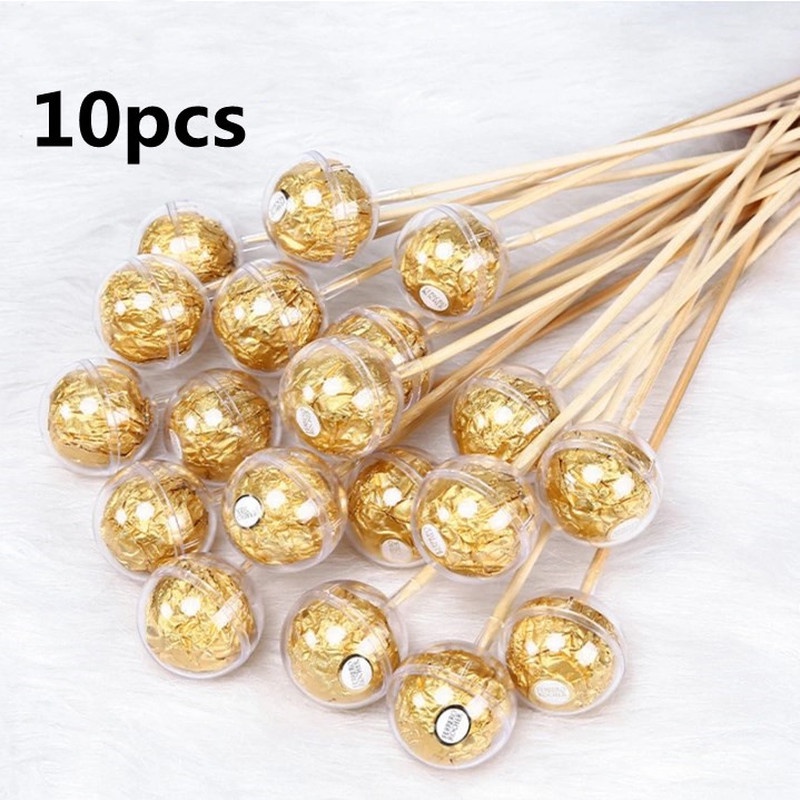 Bộ 10 Hộp Đựng Kẹo Sô Cô La/ Kẹo Sô Cô La Bằng Acrylic Trong Suốt Dày Dặn Dùng Cho Bạn Gái