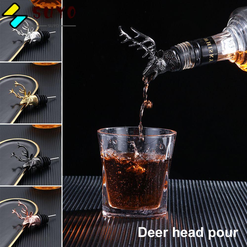 Vòi Rót Rượu Vang Bằng Hợp Kim Kẽm Hình Đầu Hươu Nhiều Màu Độc Đáo