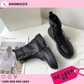 Boot da cổ cao, giày boot martin đế dày buộc dây thời trang dành cho nữ hottrend 2022 (kèm video+ảnh thật)