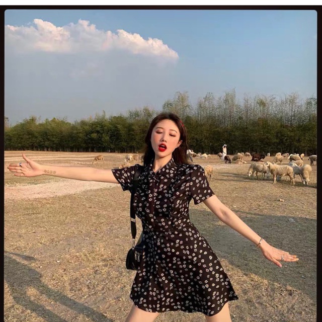 Đầm hoa nhí ulzzang