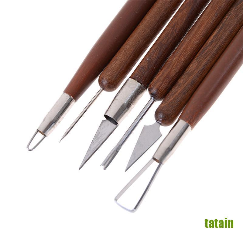 6 Dụng cụ điêu khắc đồ gốm đất sét polymer tự làm chuyên dụng
