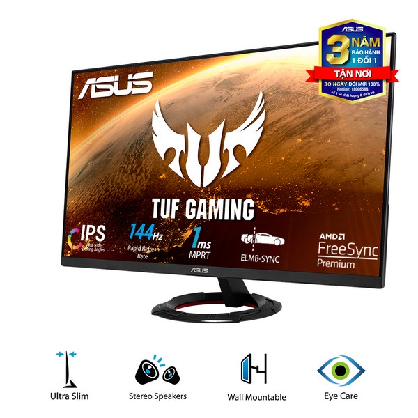 [Rẻ vô địch] Màn hình Asus TUF Gaming VG279Q1R 27Inch 1Ms 144Hz IPS (Bảo hành Hãng 36 tháng)