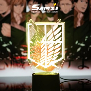 Đèn Led Trang Trí 3d Hình Anime Attack On Titan