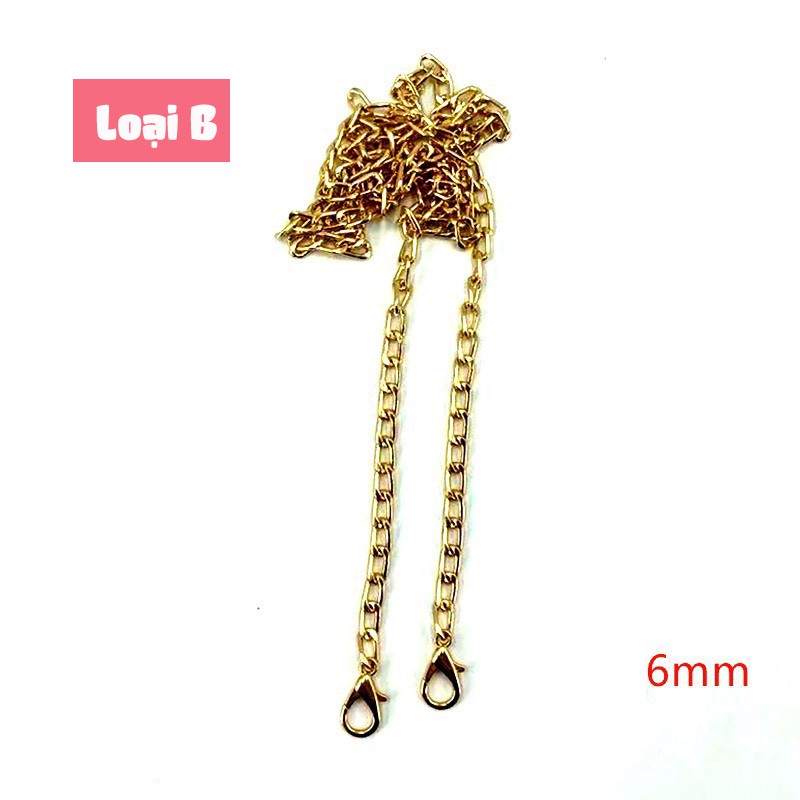 Dây Xích Kim Loại Đeo Vai, Quai Túi Xách, Túi Handmade Dây Túi Ngang 10mm Kim Loại Nhẹ