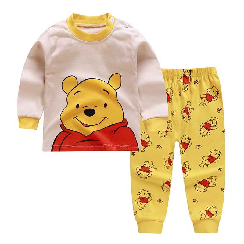 Boy Girl Underwear and pyjamas Baby Clothing Set Đồ Bộ Dài Tay Họa Tiết Dễ Thương Cho Bé Từ 1-6 Tuổi