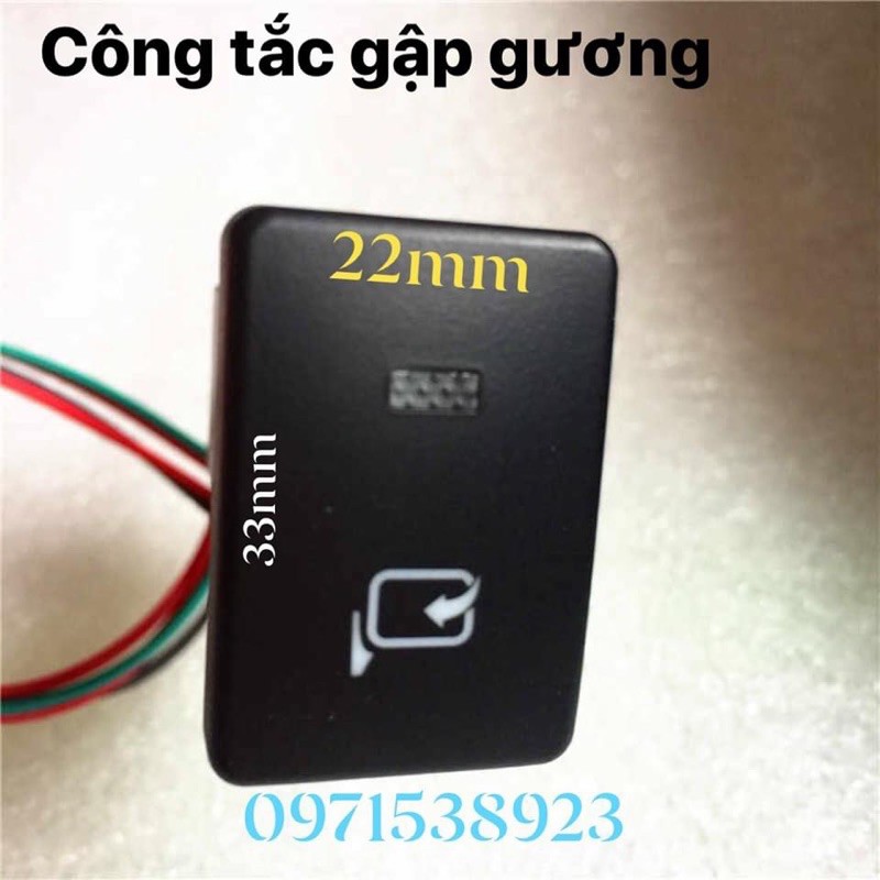 Công tắc gập gương tự động zin chỗ chờ TOYOTA, MITSUBISHI kích thước 33mm*22mm