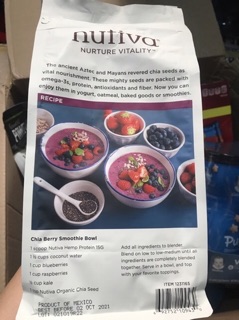 Hạt Chia Nutiva 1,36kg hàng Mỹ