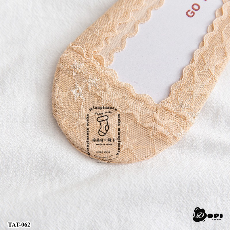 Tất nữ đi hài, giày búp bê chống trượt TAT-062