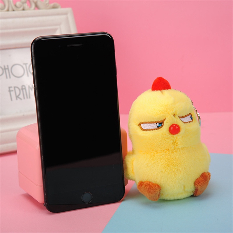 Đồ chơi nhồi bông Hình Gà Con Màu Vàng Dễ Thương 12Cm