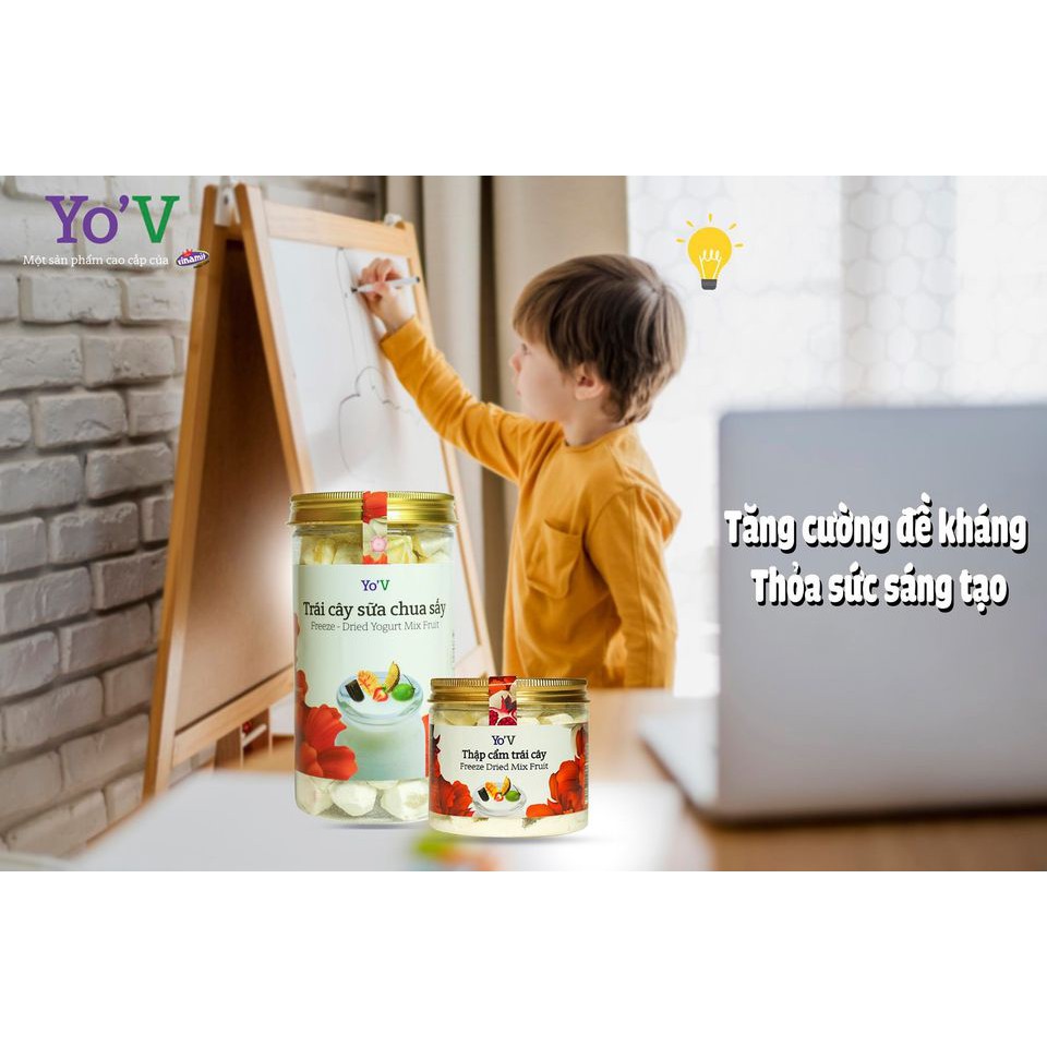 [Mã FMCGM25 - 10% đơn 150K] Sữa chua sấy YoV VINAMIT SẦU RIÊNG 60g (Lon)