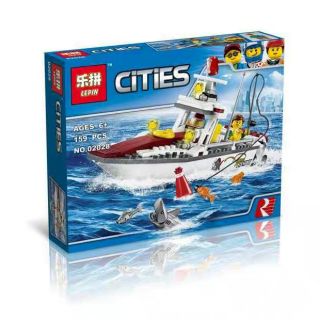 FREESHIP ĐƠN 99K_Lắp ráp lego cities 02028 - Thuyền câu cá