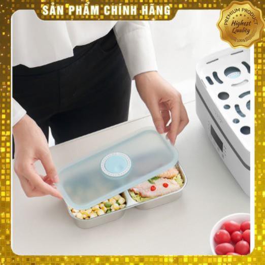 Hộp cơm cắm điện hẹn giờ F36, 2 tầng 3 ngăn, nấu chín, hâm nóng, giữ nhiệt cho thức ăn | BigBuy360 - bigbuy360.vn