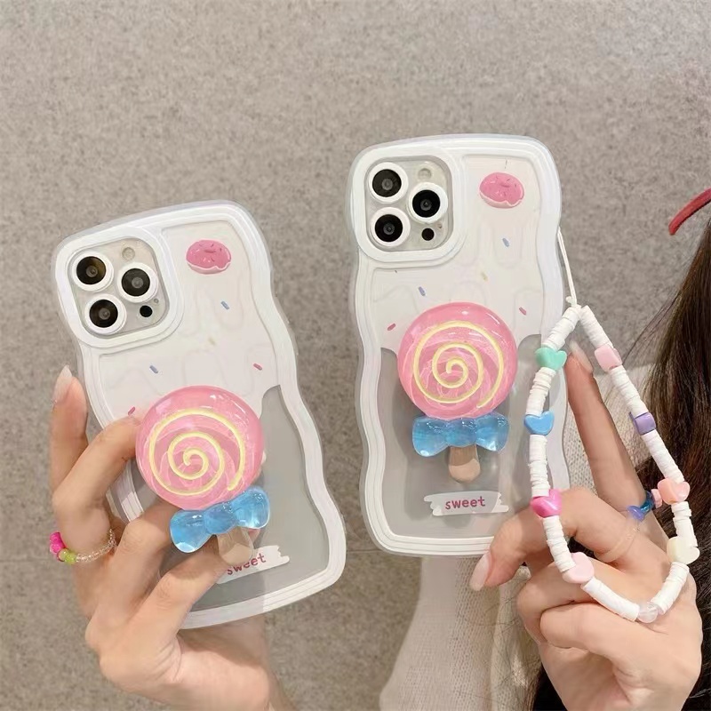 Ốp Điện Thoại Mềm Chống Sốc Có Dây Đeo Dễ Thương Cho iphone 11 12 pro max 13 pro max X/Xs XR 7plus/8plus