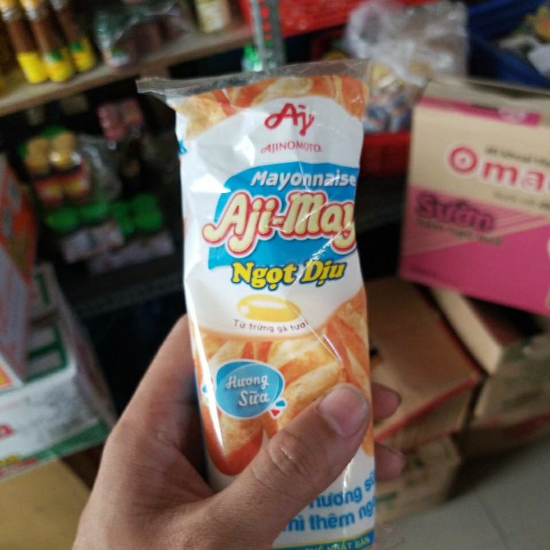 (Tạp hóa Hóc Môn) Sốt mayonnaise Aji-mayo Ajinomoto vị nguyên bản chai 130g hạn sử dụng 22/06/2023